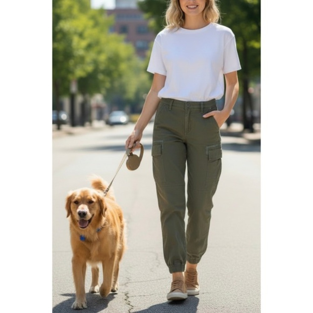 Vintage Abercrombie Fitch Pants Womens 29 Green Cargo Utility Paratrooper‎ Y2K